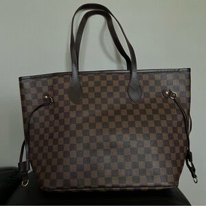 Checker Print Tote Bag Purse